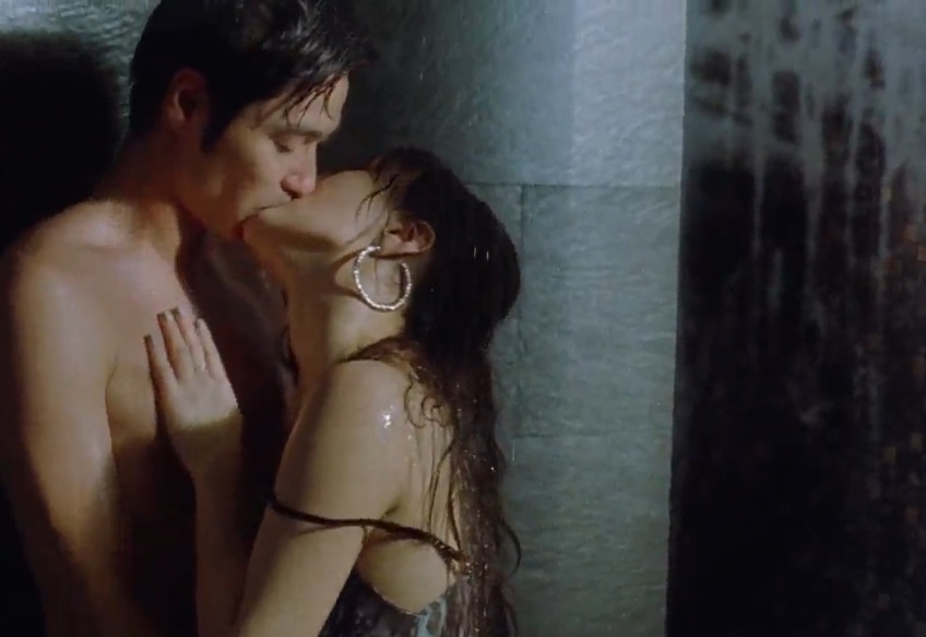 Lan Quế Phường Lan Kwai Fong 2011 Liên Thi Nhã cảnh nóng vòi sen nước chảy hôn môi sâu thân thể quấn chặt